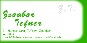 zsombor tefner business card